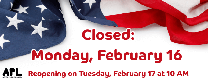 Closed for Presidents Day